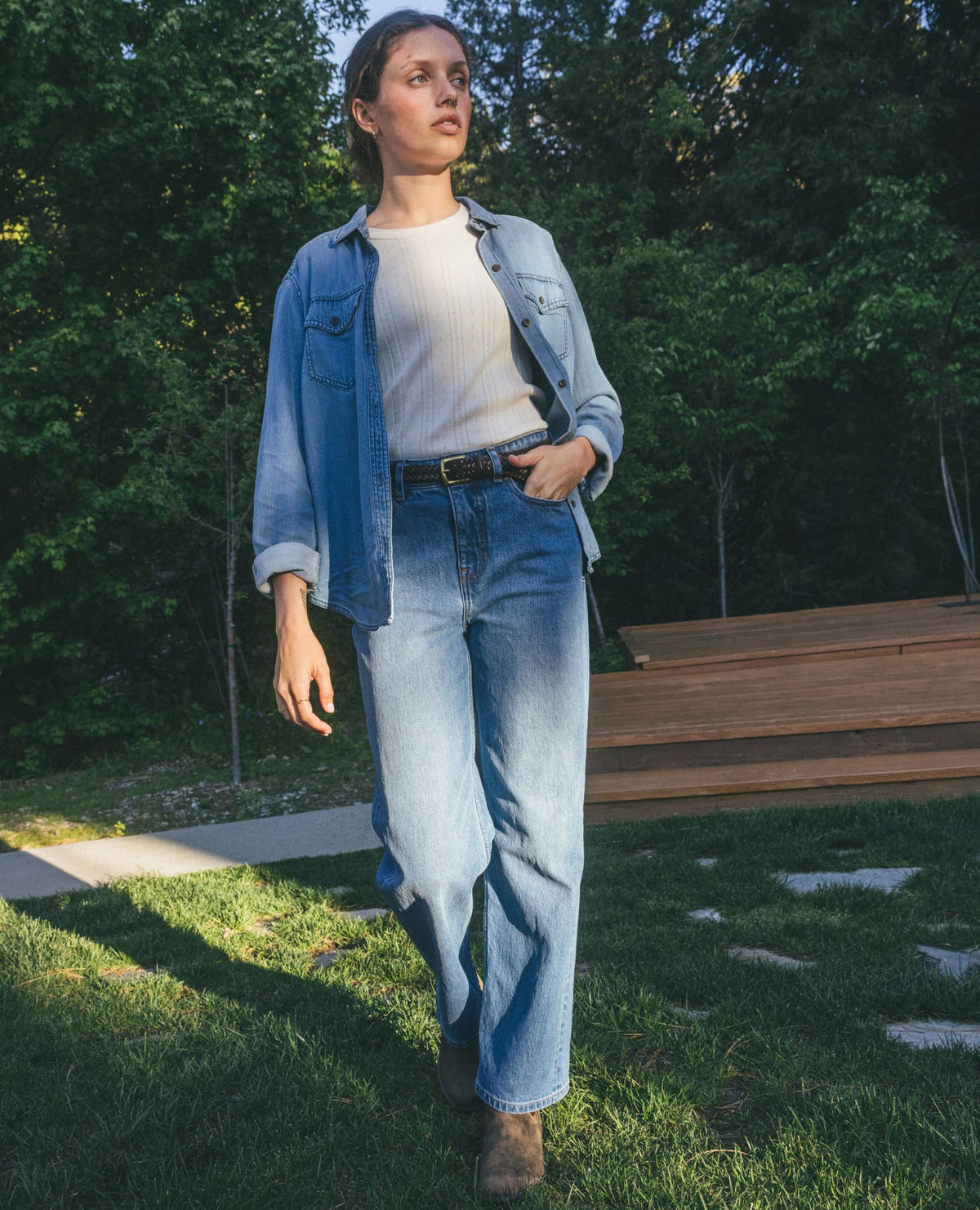 Women's Piñon Soft Denim Shirt  | Toad&Co Women