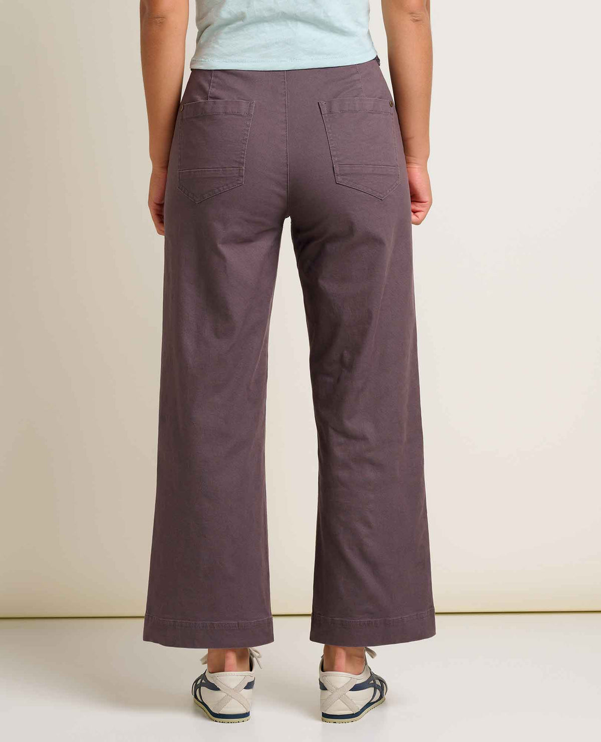 Earthworks Wide Leg Organic Cotton Crop Pant Raisin | Toad&Co Women