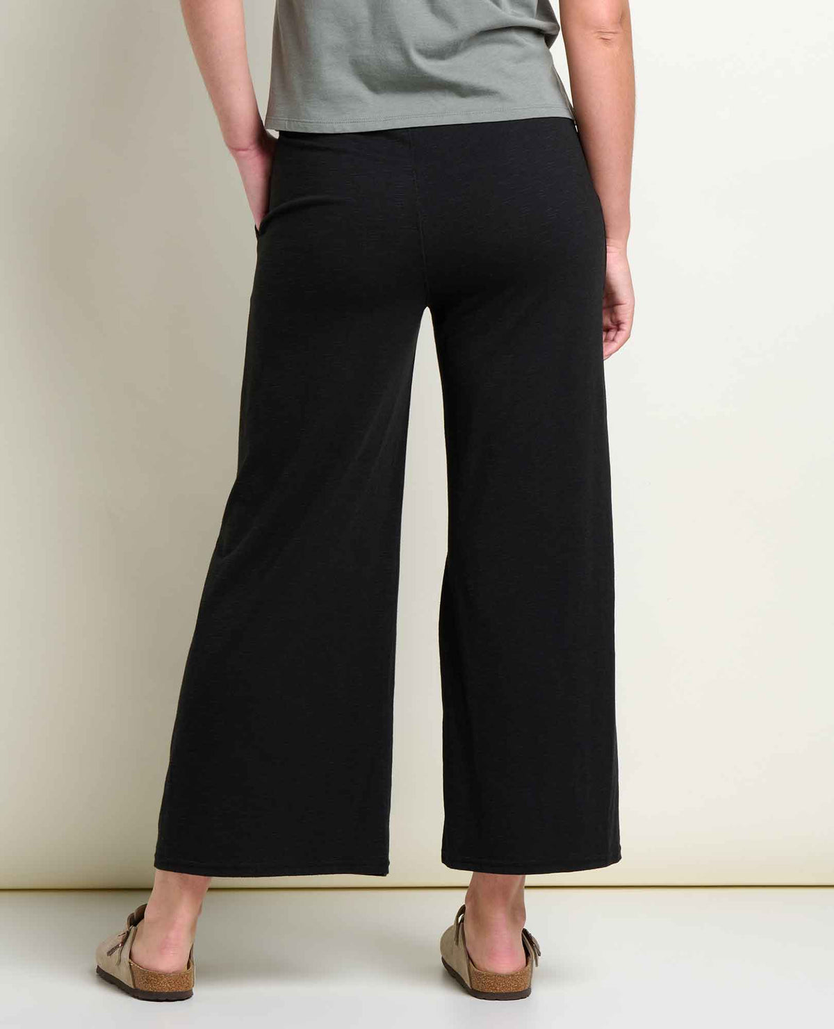 Chaka Wide Leg Pull On Lounge Pant - Versatile & Cozy Black | Toad&Co Women