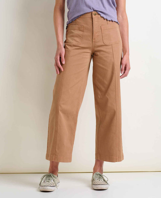 Linden Canvas Wide Leg Sailor Pant - Organic Cotton  | Toad&Co Women