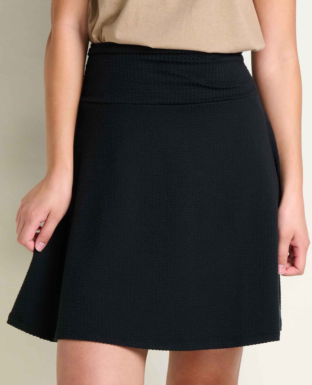 Chaka Organic Cotton Skirt Black Texture | Toad&Co Women