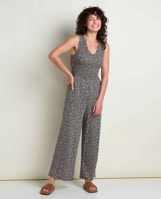 Gemina Tank Jumpsuit - Smocked Bodice Wide-Leg Women's Jumpsuit  | Toad&Co Women