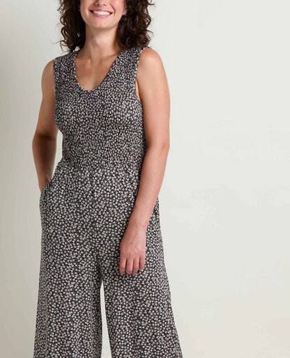 Gemina Tank Jumpsuit - Smocked Bodice Wide-Leg Women's Jumpsuit  | Toad&Co Women