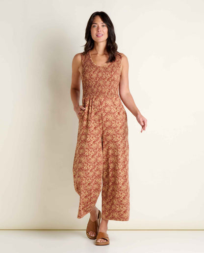 Gemina Tank Jumpsuit - Smocked Bodice Wide-Leg Women's Jumpsuit  | Toad&Co Women