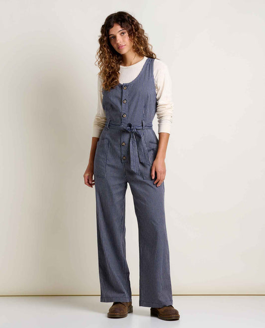 Tarn Sleeveless Wide Leg Jumpsuit - Hemp Blend  | Toad&Co Women