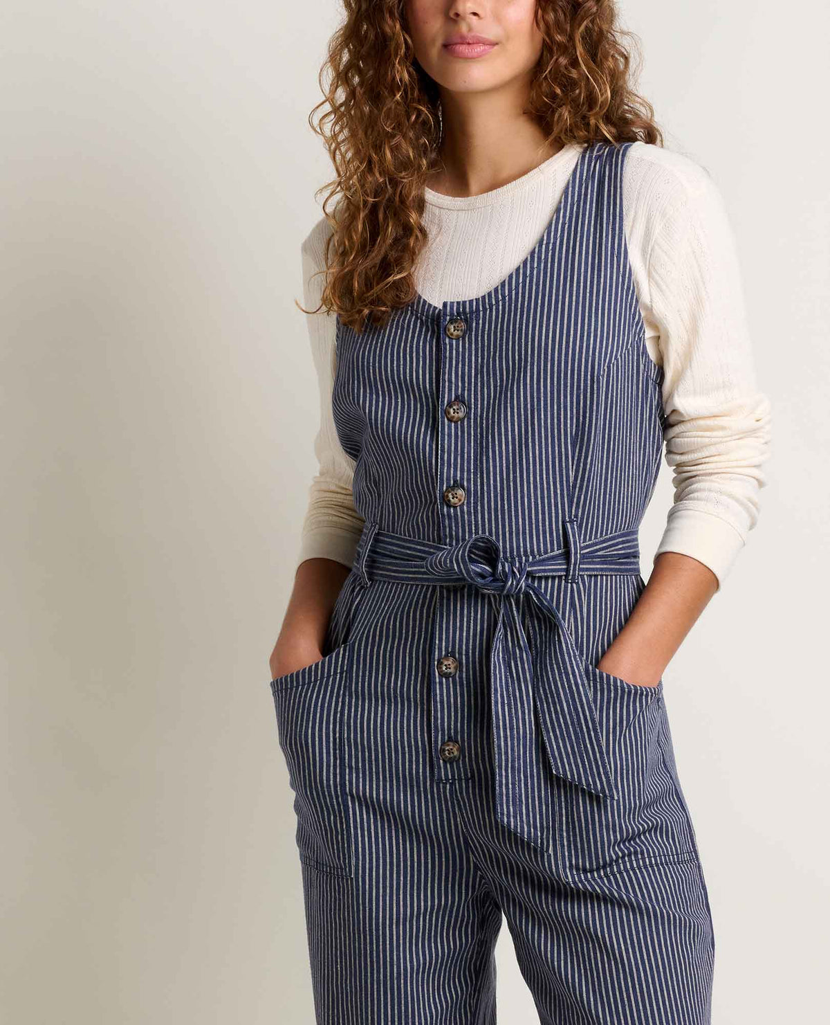 Tarn Sleeveless Wide Leg Jumpsuit - Hemp Blend  | Toad&Co Women