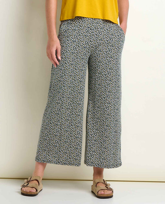 Chaka Wide Leg Pull On Lounge Pant - Versatile & Cozy Midnight Print | Toad&Co Women