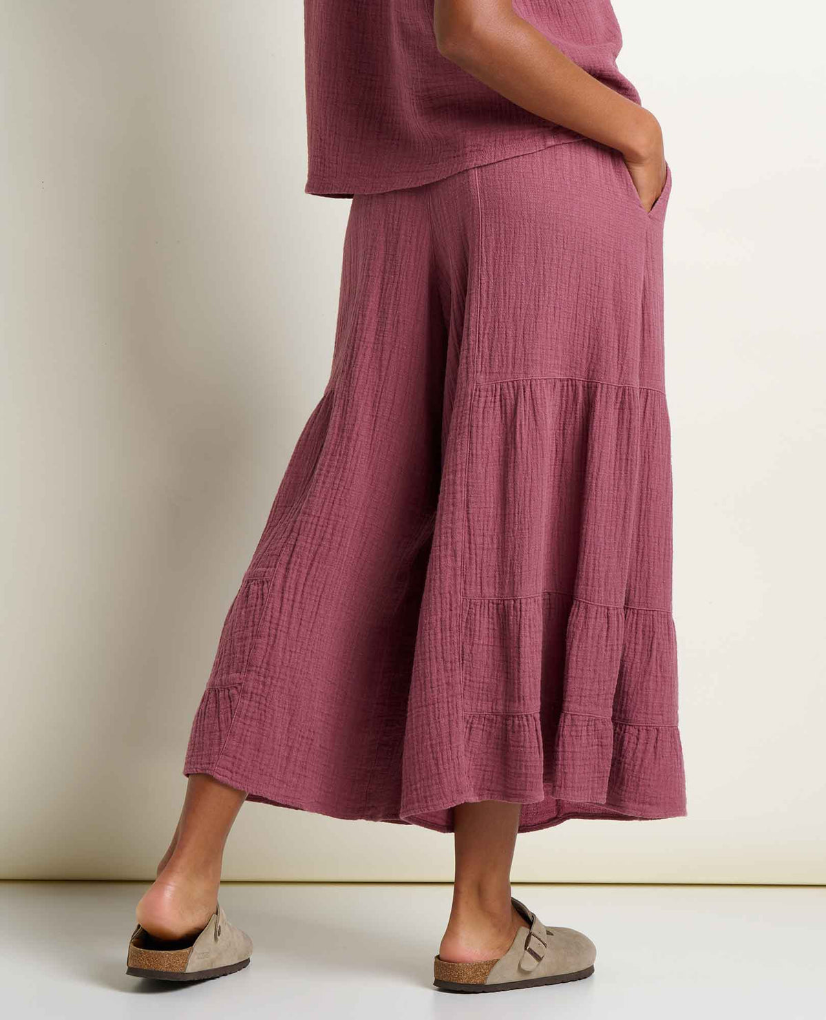 Tate Double Weave Palazzo Pant - Flowy & Wide Leg  | Toad&Co Women