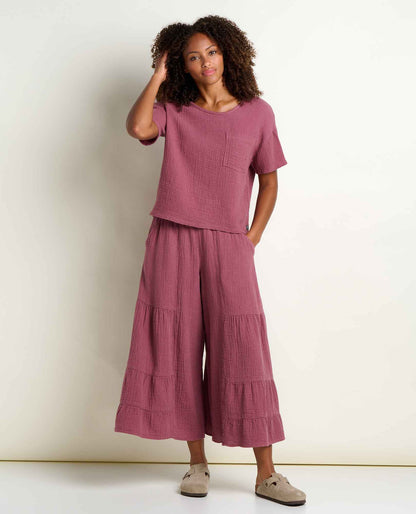 Tate Double Weave Palazzo Pant - Flowy & Wide Leg  | Toad&Co Women