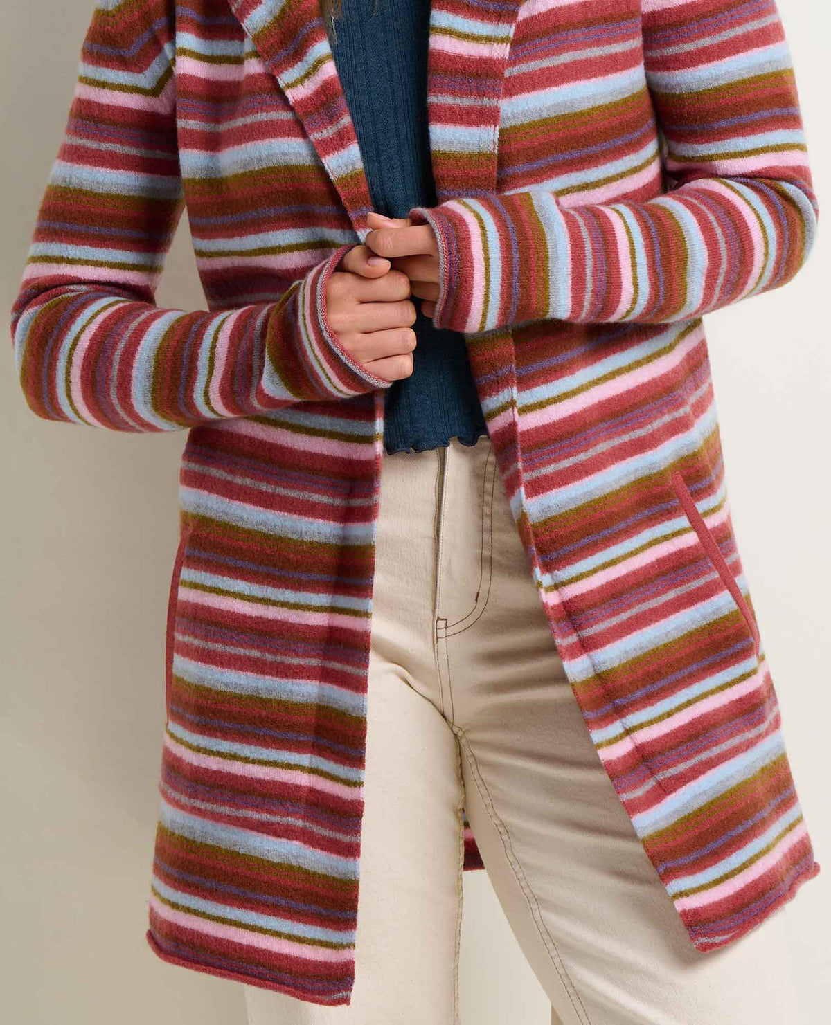 Heartfelt Merino Wool Open Front Cardigan Hoodie  | Toad&Co Women