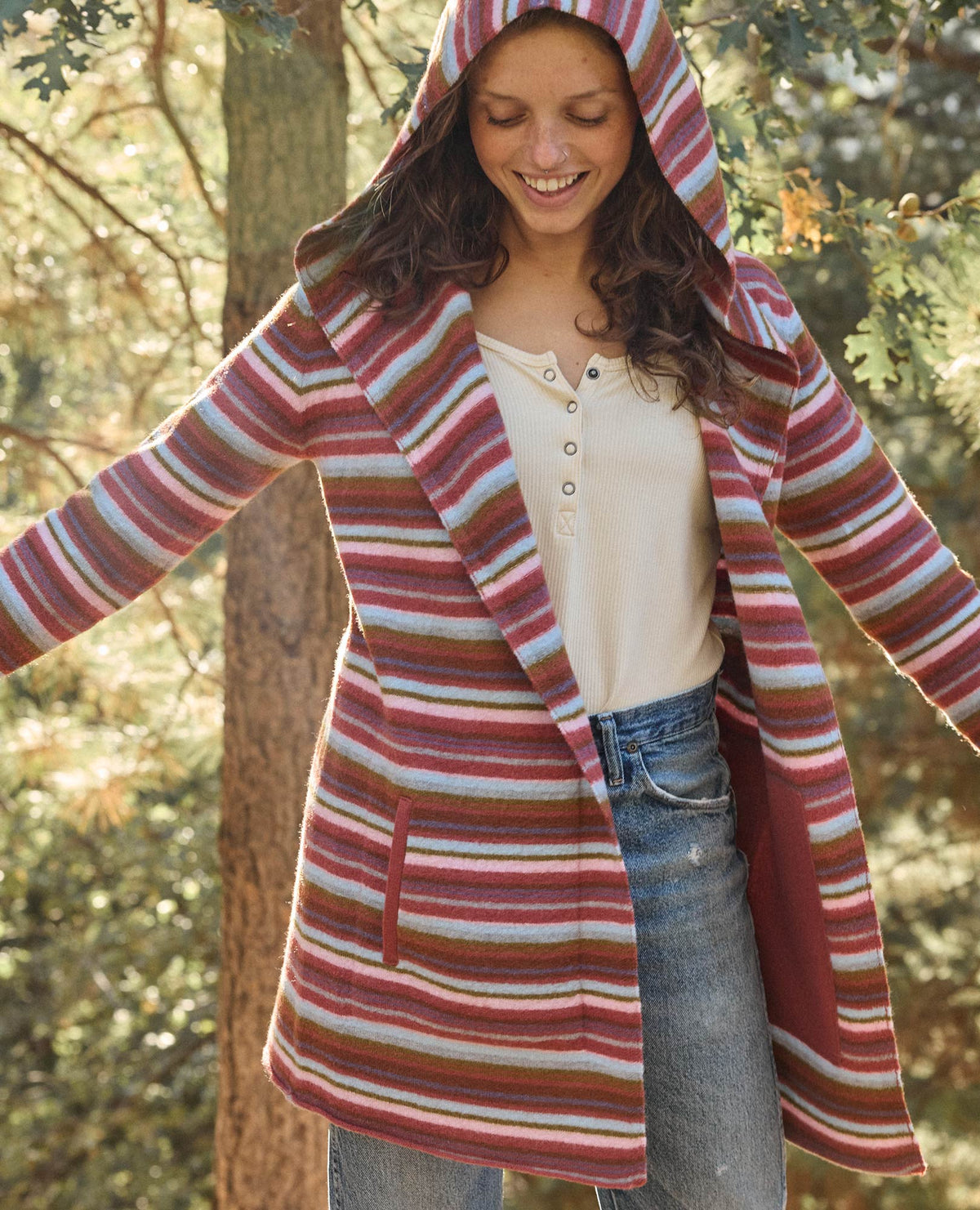 Heartfelt Merino Wool Open Front Cardigan Hoodie  | Toad&Co Women