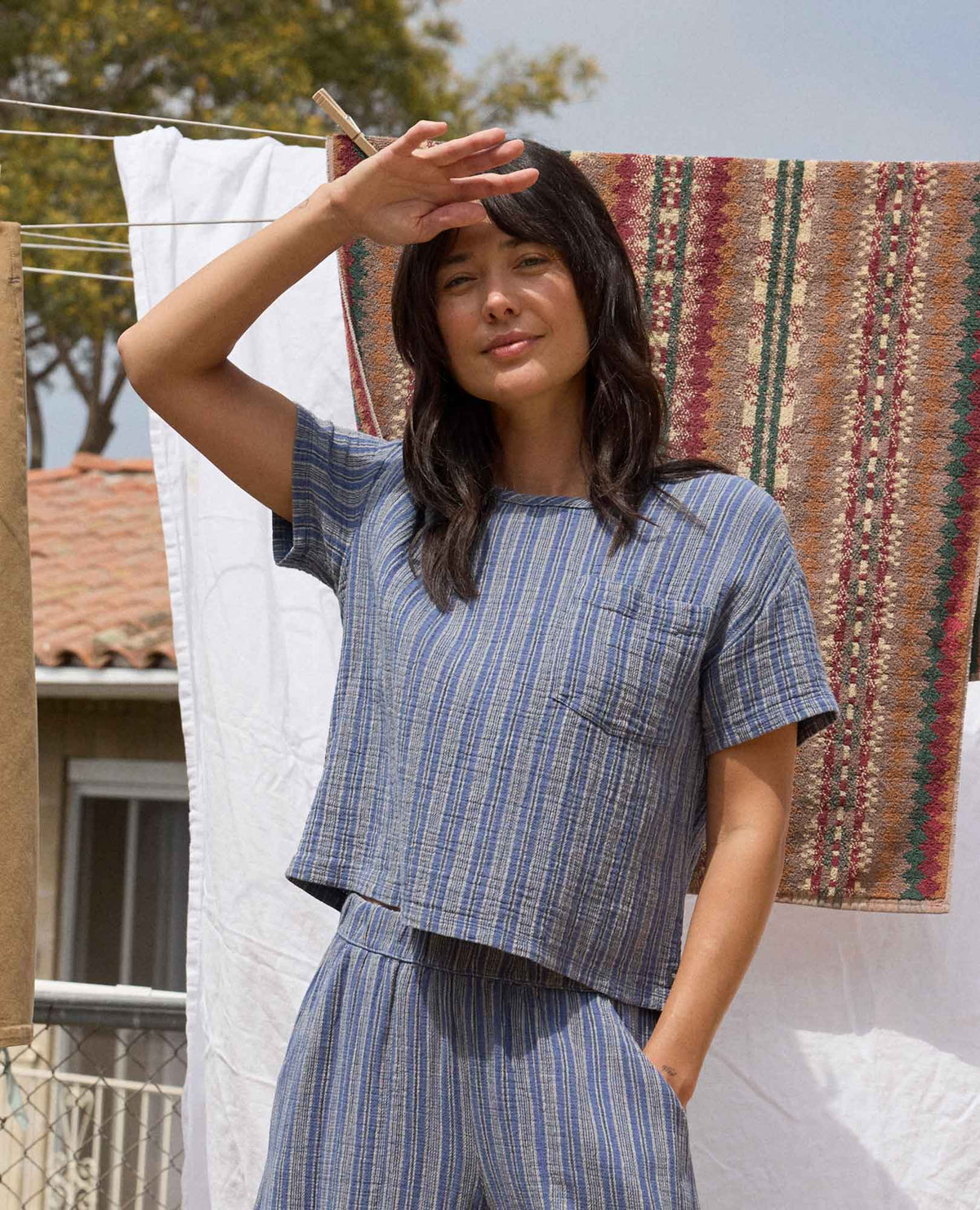 Tate Double Weave Shirt - Organic Cotton & Travel Ready  | Toad&Co Women