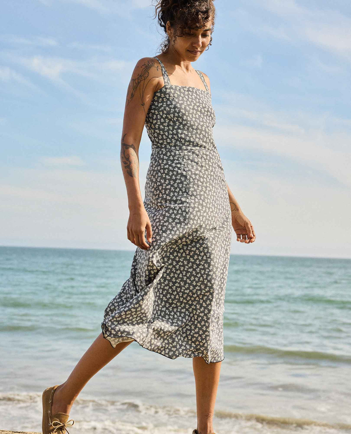 Sunkissed Tank Midi Dress - Quick-Dry Recycled Midi Travel Dress  | Toad&Co Women