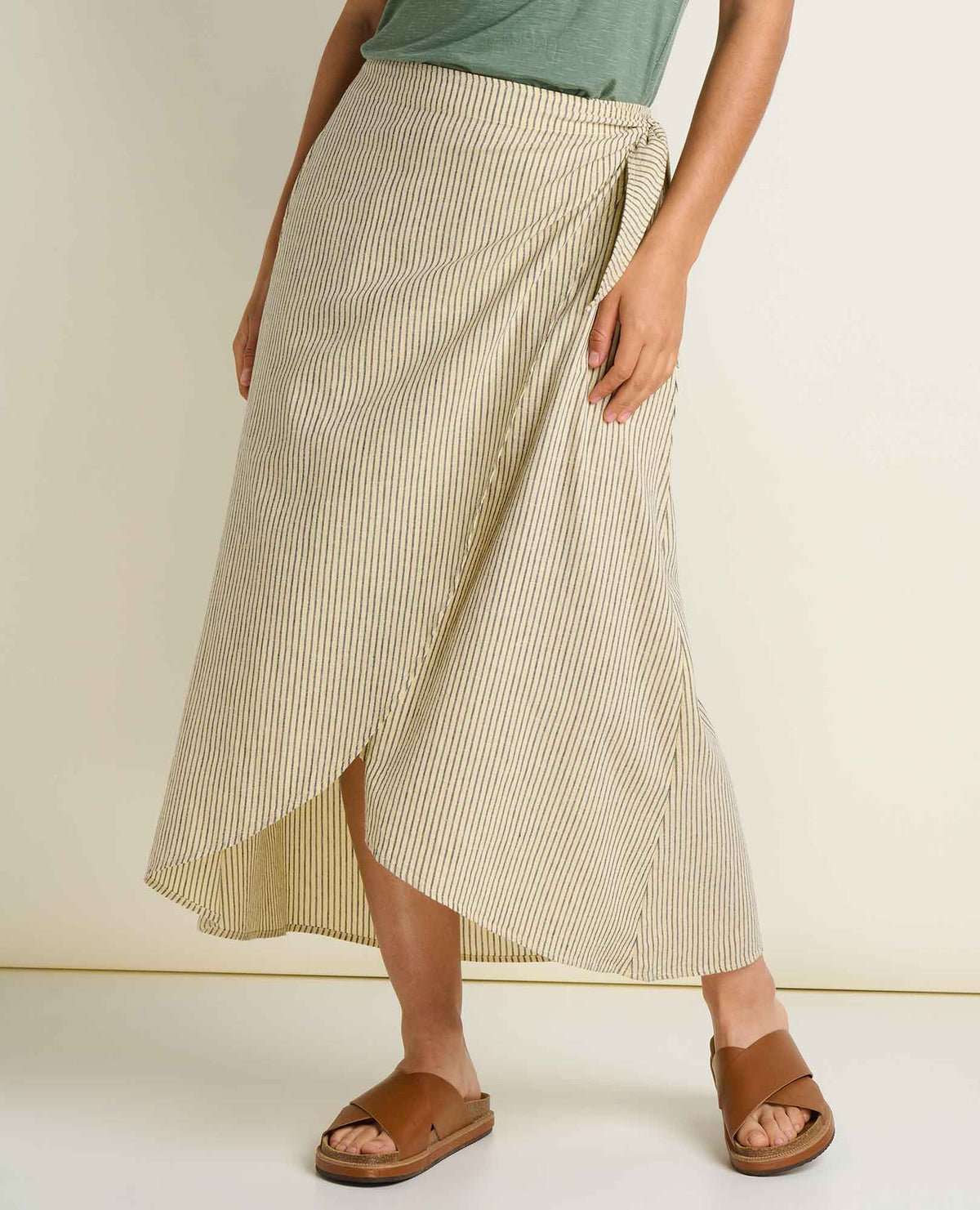 Taj Wrap Midi Skirt - Anti-Wrinkle Hemp & TENCEL™ Travel Skirt  | Toad&Co Women