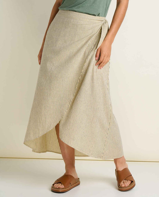 Taj Wrap Midi Skirt - Anti-Wrinkle Hemp & TENCEL™ Travel Skirt  | Toad&Co Women