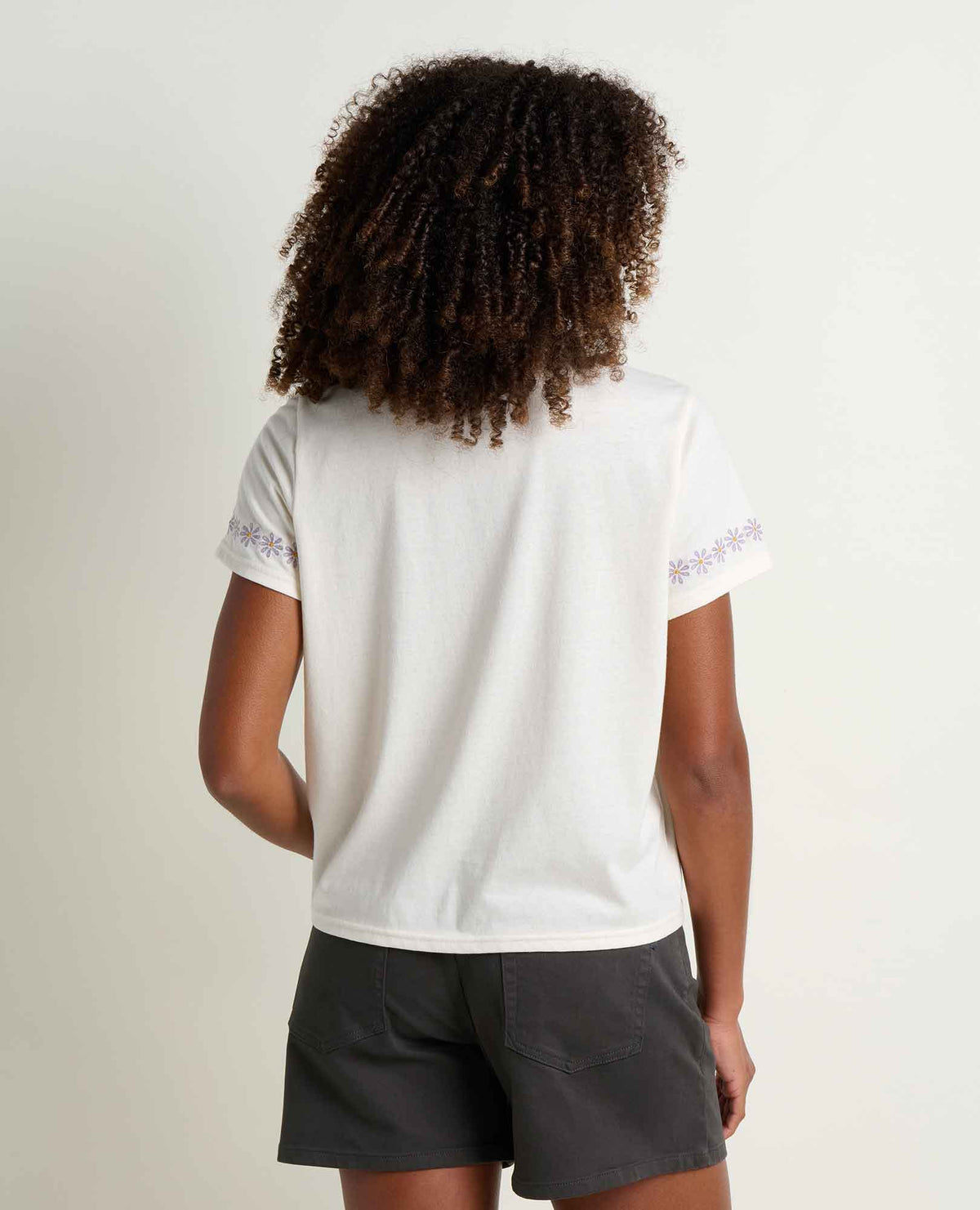 Women's Re-Form Embroidered Crew - Sustainable Recycled Cotton Tee Salt Embroidery | Toad&Co Women