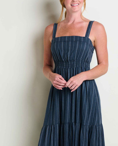 Taj Hemp Tiered Midi Dress - Sustainable Hemp & TENCEL™ Linen-Feel Dress  | Toad&Co Women