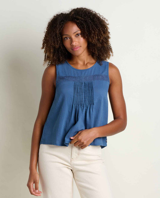 Manzana Pin Tuck Tank - 100% Organic Cotton Pintuck Tank Top  | Toad&Co Women