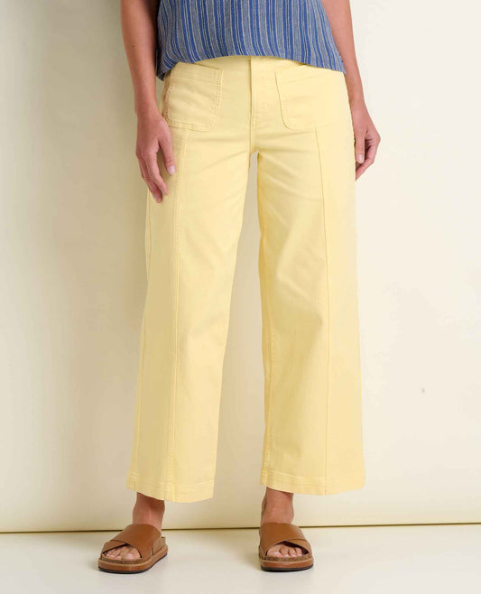 Linden Canvas Wide Leg Sailor Pant - Organic Cotton  | Toad&Co Women