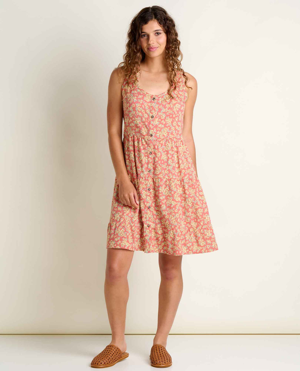 Manzana Tiered Tank Dress - Organic Cotton Flirty Tiered Sundress  | Toad&Co Women