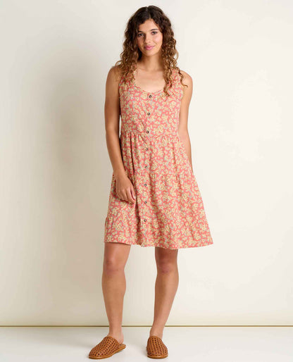 Manzana Tiered Tank Dress - Organic Cotton Flirty Tiered Sundress  | Toad&Co Women