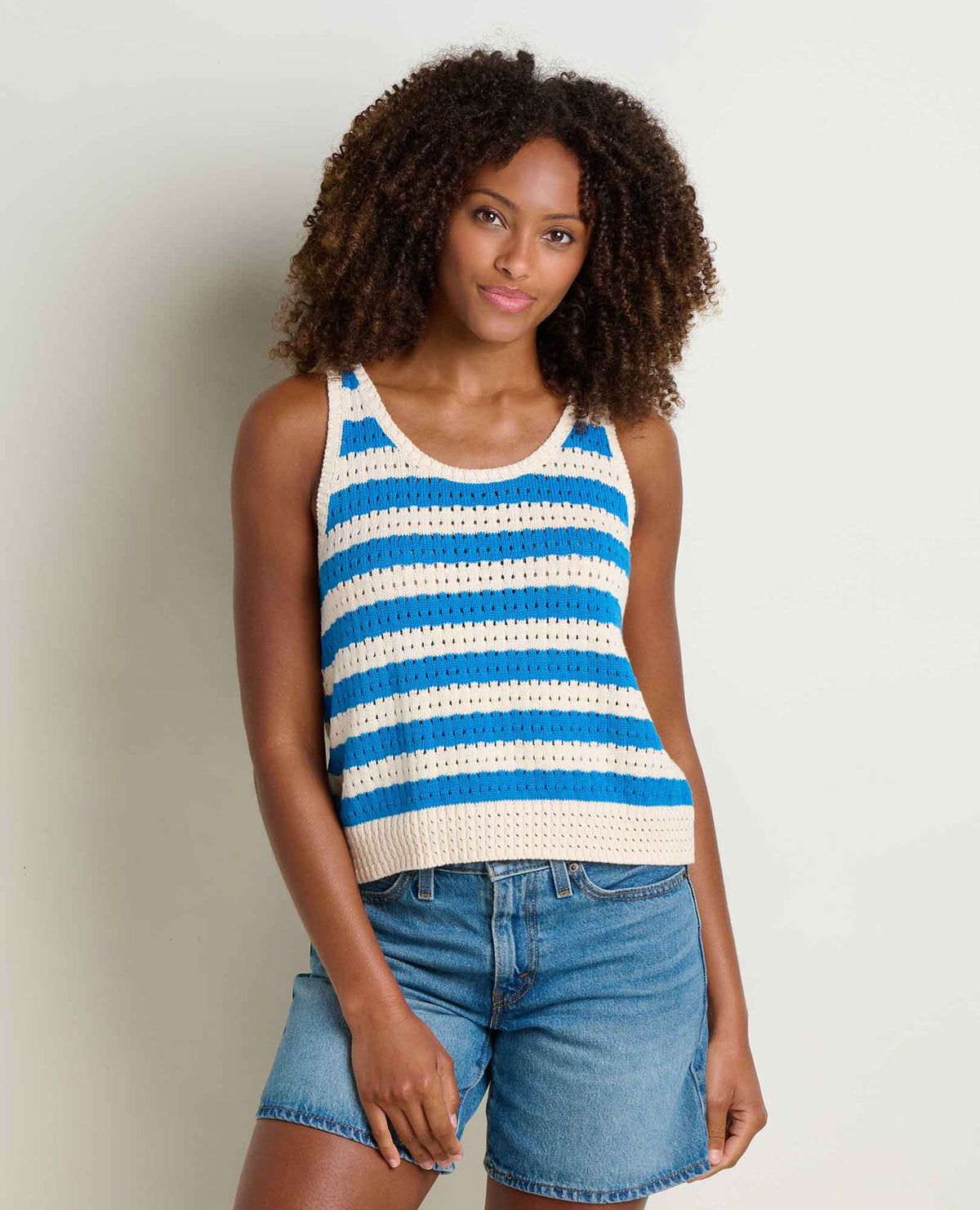 Bianca Pointelle Tank - Recycled Cotton Knit Tank Top  | Toad&Co Women