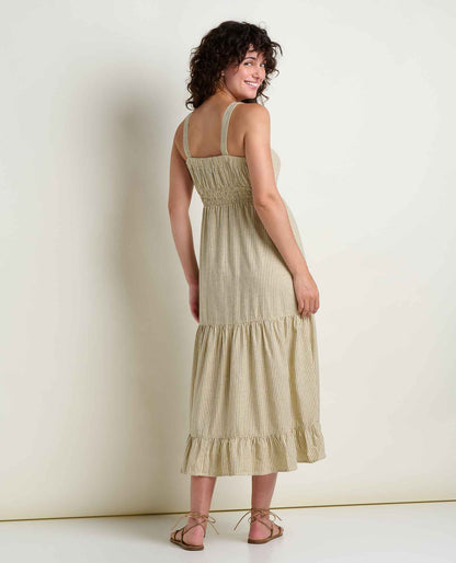 Taj Hemp Tiered Midi Dress - Sustainable Hemp & TENCEL™ Linen-Feel Dress  | Toad&Co Women