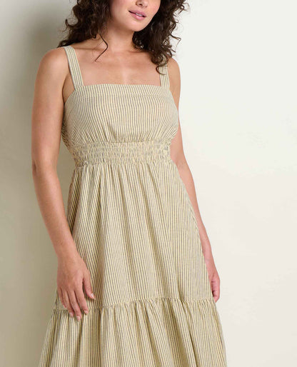 Taj Hemp Tiered Midi Dress - Sustainable Hemp & TENCEL™ Linen-Feel Dress  | Toad&Co Women