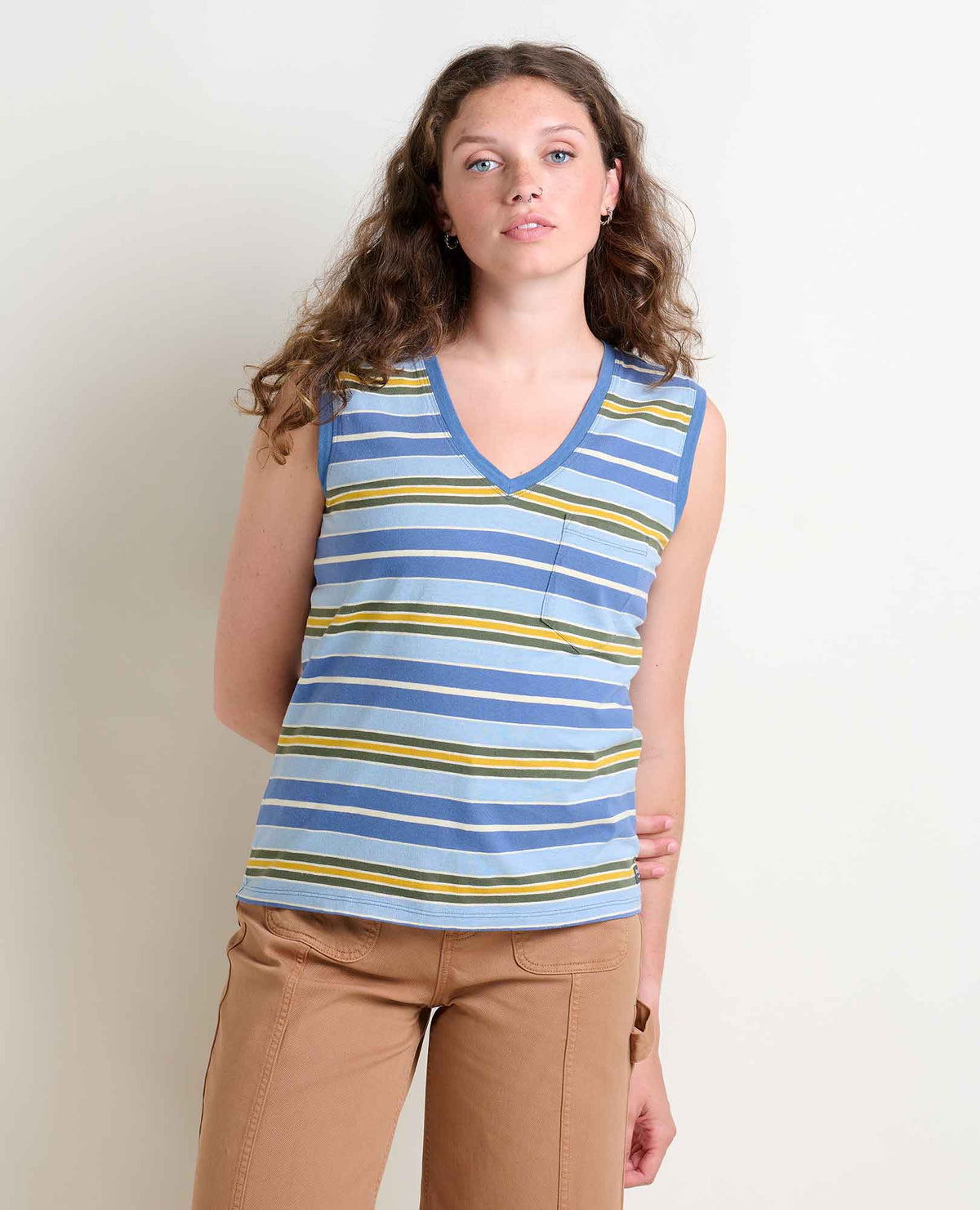Grom Hemp Blend V-Neck Tank Top - Sustainable Top by Toad&Co  | Toad&Co Women