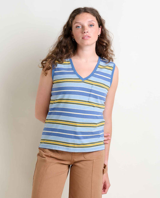 Grom Hemp Blend V-Neck Tank Top - Sustainable Top by Toad&Co  | Toad&Co Women