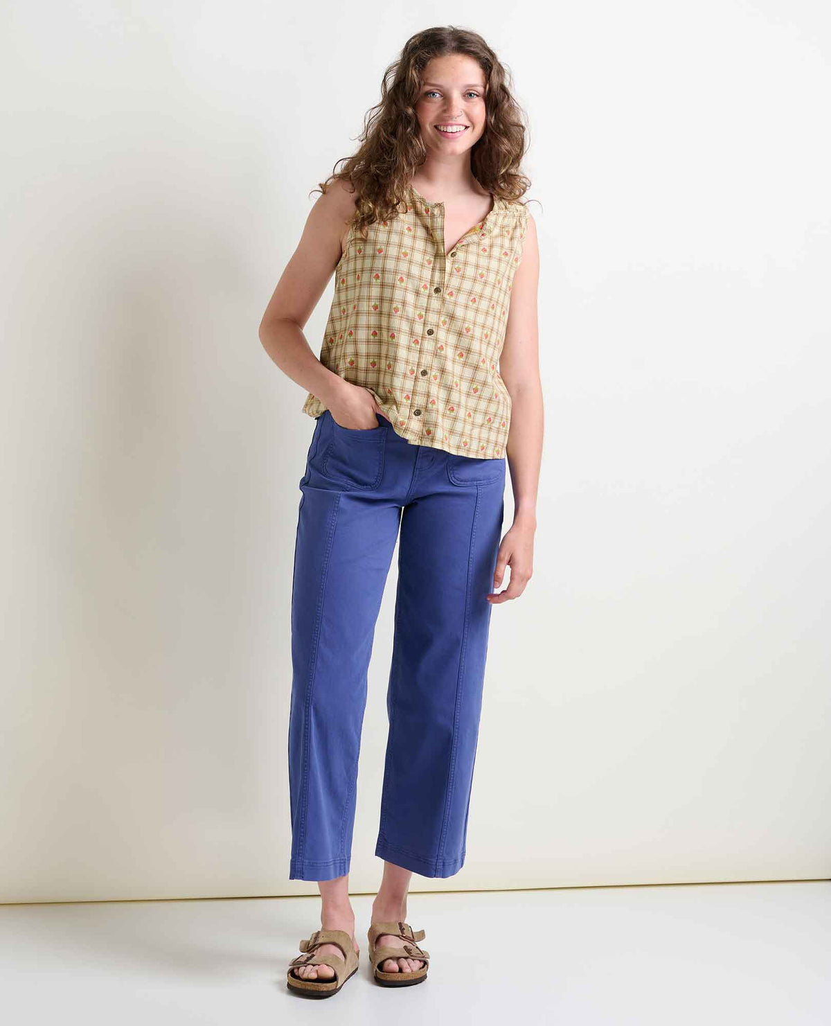 Linden Canvas Wide Leg Sailor Pant - Organic Cotton  | Toad&Co Women