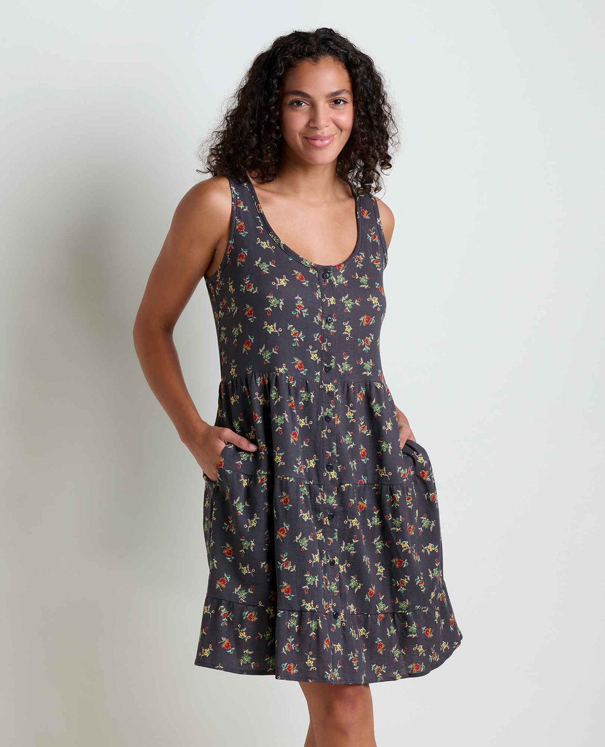 Manzana Tiered Sleeveless Dress - Organic Cotton  | Toad&Co Women