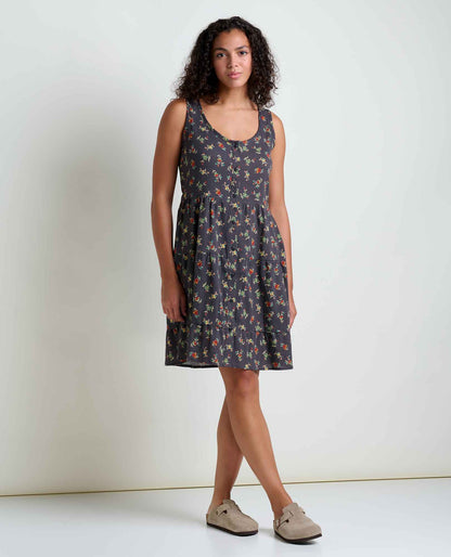 Manzana Tiered Sleeveless Dress - Organic Cotton  | Toad&Co Women