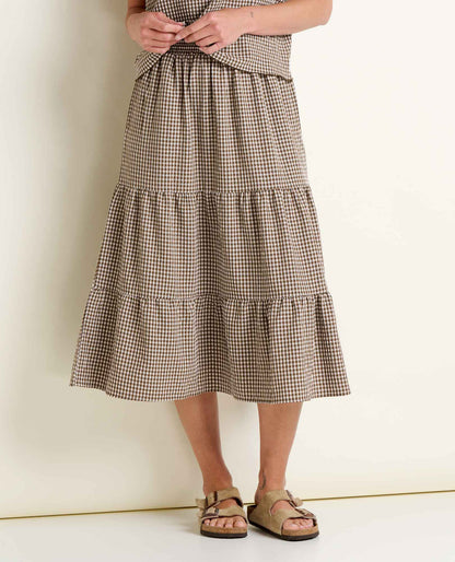 Sunkissed Tiered Midi Skirt - UPF 50+ Travel Skirt - Quick-Dry  | Toad&Co Women