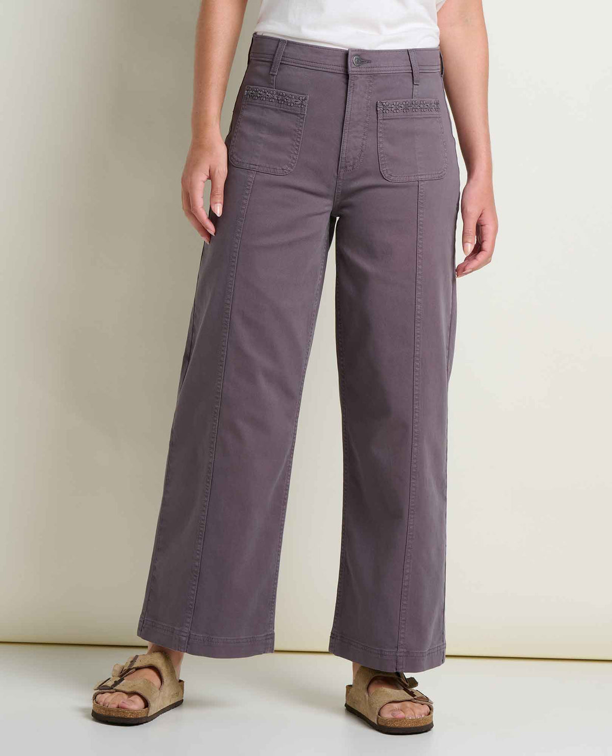 Linden Canvas Wide Leg Sailor Pant - Organic Cotton  | Toad&Co Women