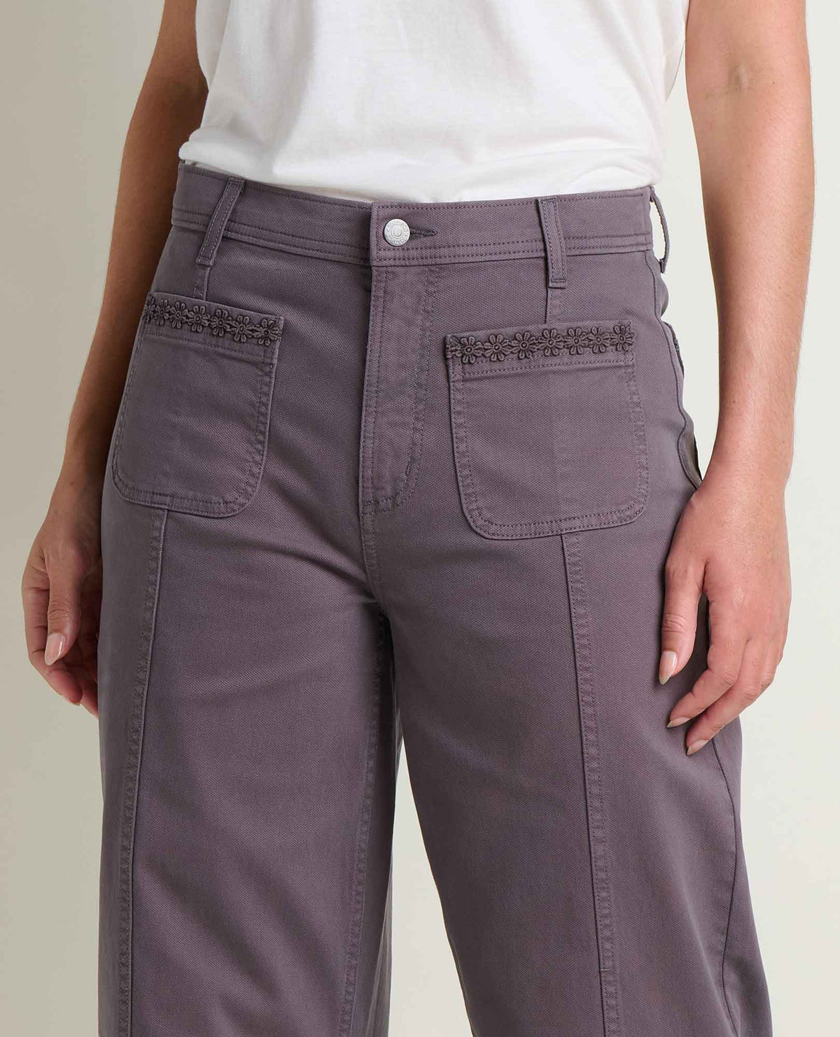 Linden Canvas Wide Leg Sailor Pant - Organic Cotton  | Toad&Co Women