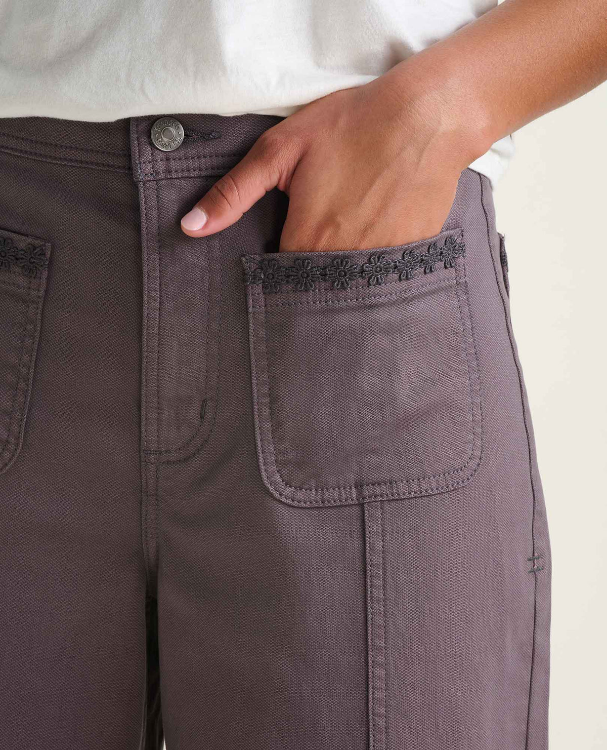 Linden Canvas Wide Leg Sailor Pant - Organic Cotton  | Toad&Co Women