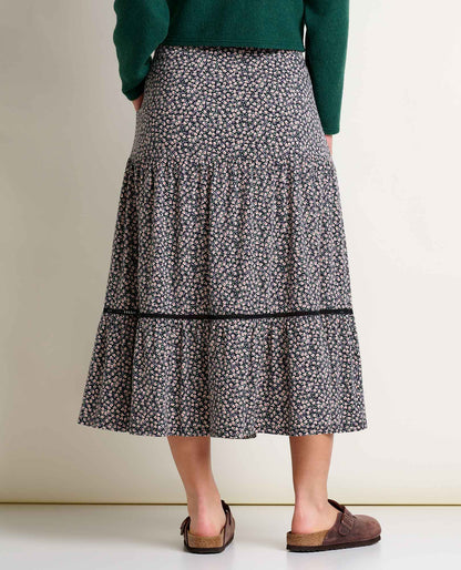 Marigold Tiered Midi Skirt - Soft, Stretchy, and Eco-Friendly  | Toad&Co Women