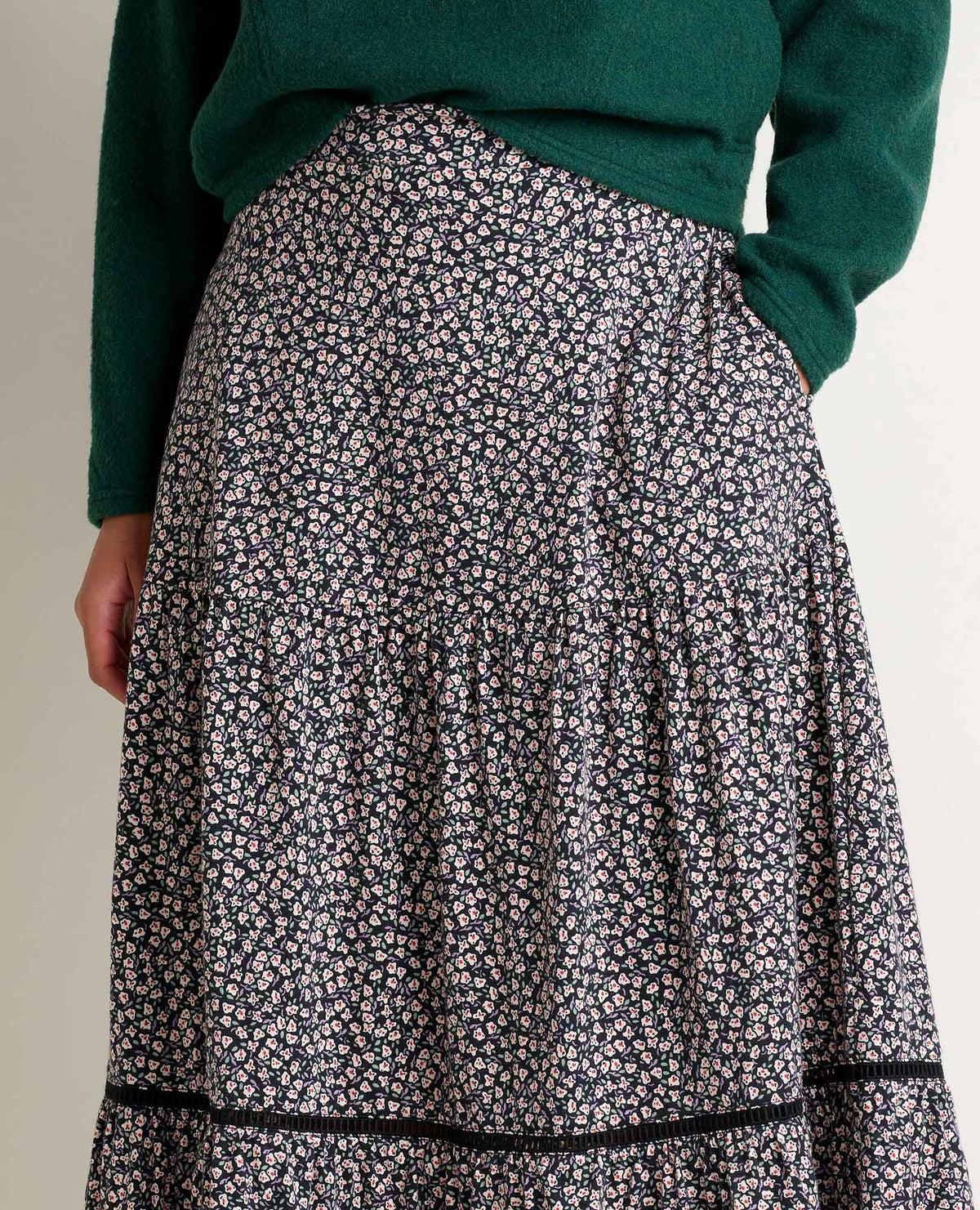 Marigold Tiered Midi Skirt - Soft, Stretchy, and Eco-Friendly  | Toad&Co Women