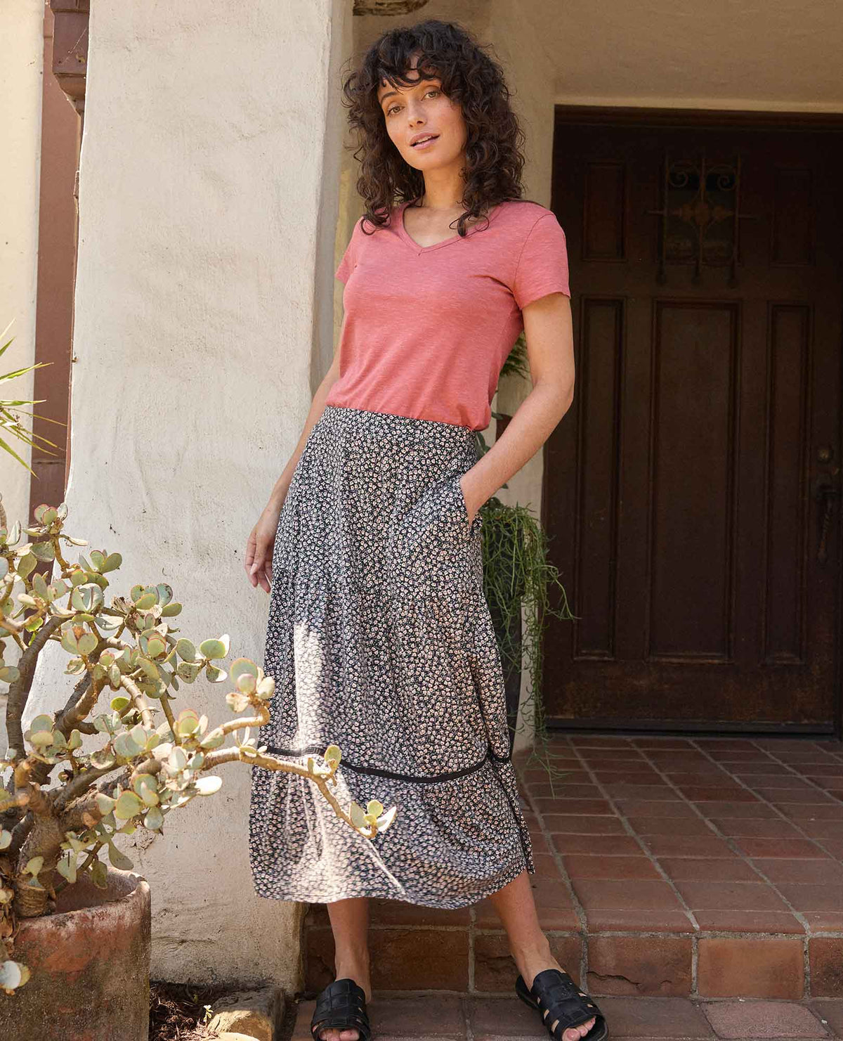 Marley Sustainable Short Sleeve T-Shirt Dusty Cedar | Toad&Co Women