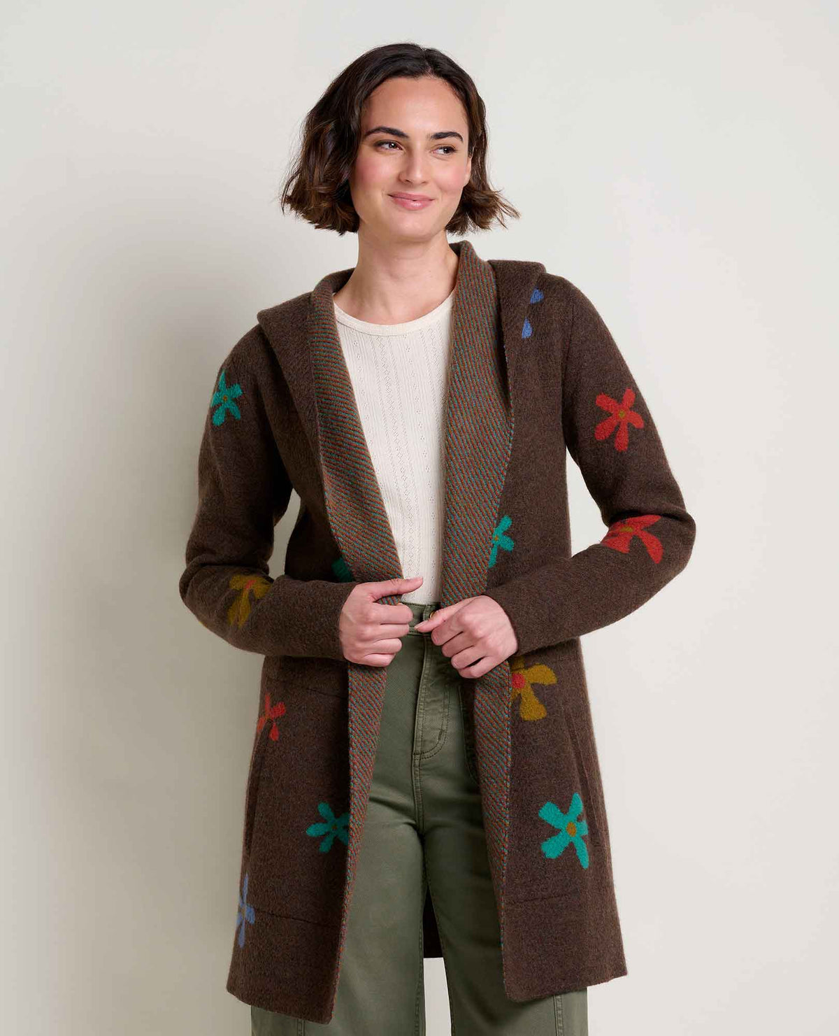 Heartfelt Merino Wool Open Front Cardigan Hoodie  | Toad&Co Women