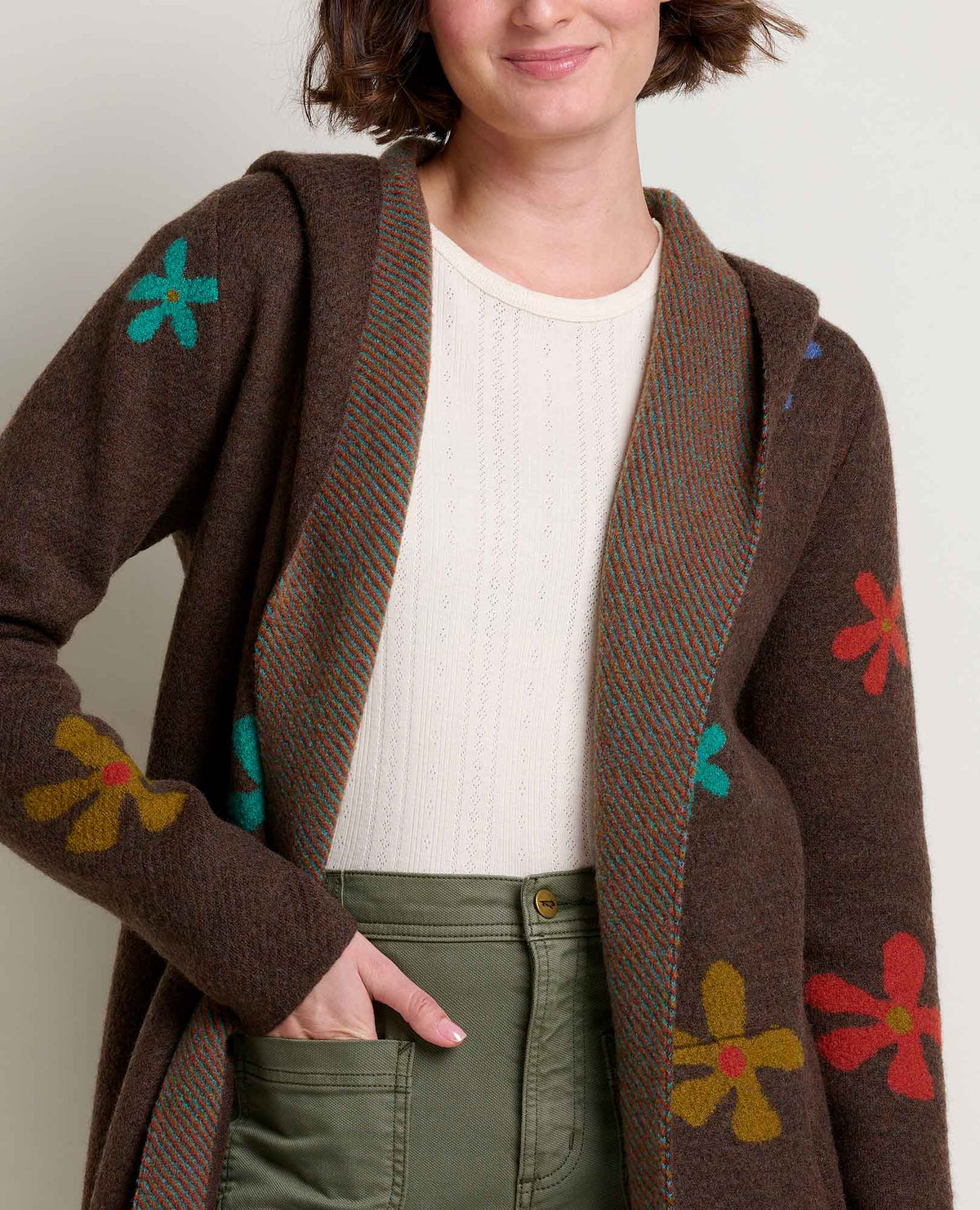 Heartfelt Merino Wool Open Front Cardigan Hoodie  | Toad&Co Women