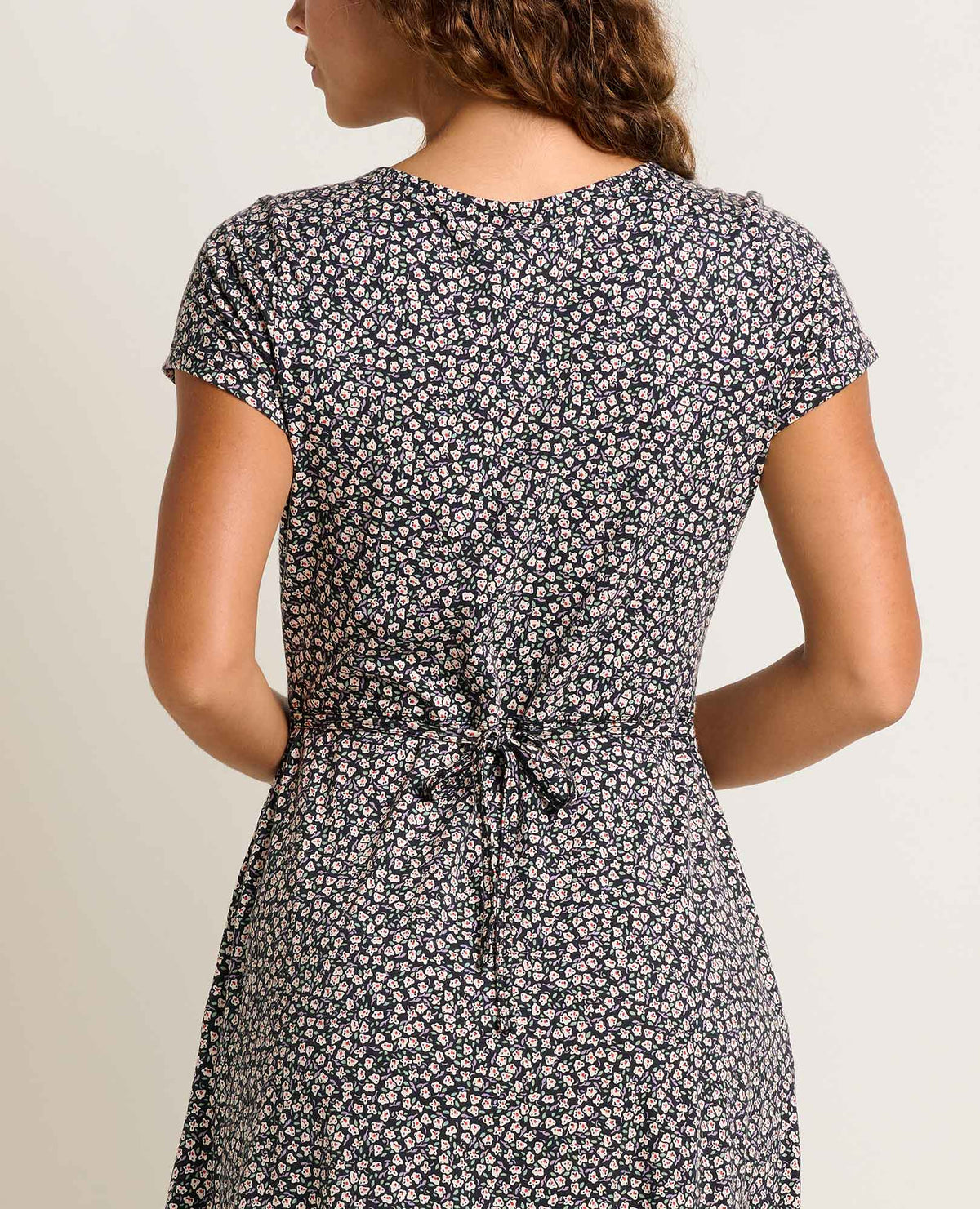 Rose Short Sleeve V-Neck Midi Dress - Soft with Stretch  | Toad&Co Women