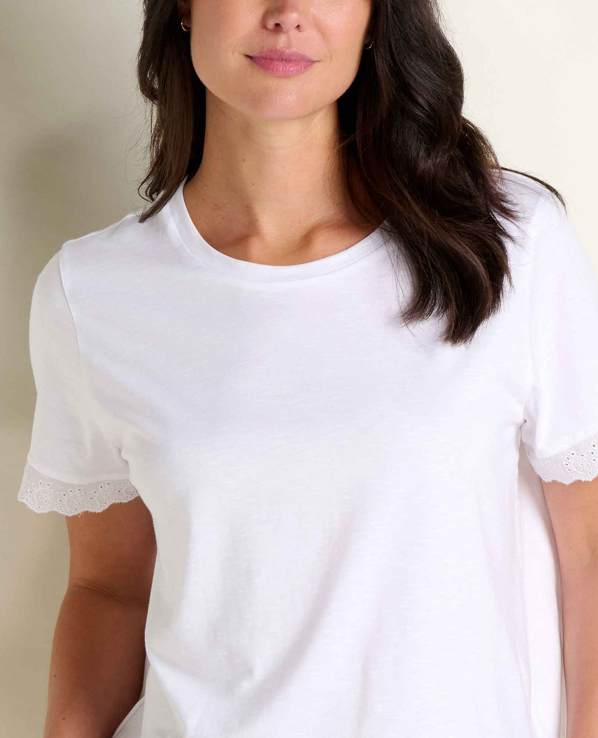 Clara Tee - Organic Cotton & TENCEL™ Eyelet Trim Women's Tee  | Toad&Co Women