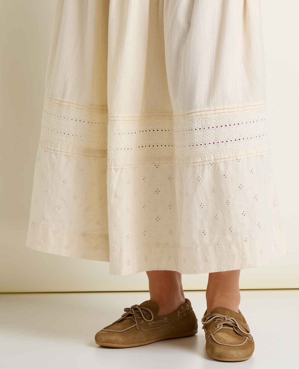 Airscape Organic Cotton Tiered Midi Skirt  | Toad&Co Women