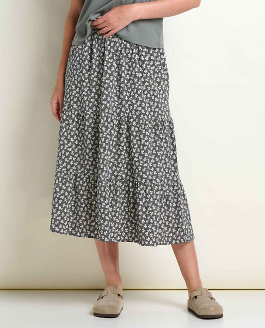 Sunkissed Tiered Midi Skirt - UPF 50+ Travel Skirt - Quick-Dry  | Toad&Co Women
