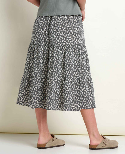 Sunkissed Tiered Midi Skirt - UPF 50+ Travel Skirt - Quick-Dry  | Toad&Co Women