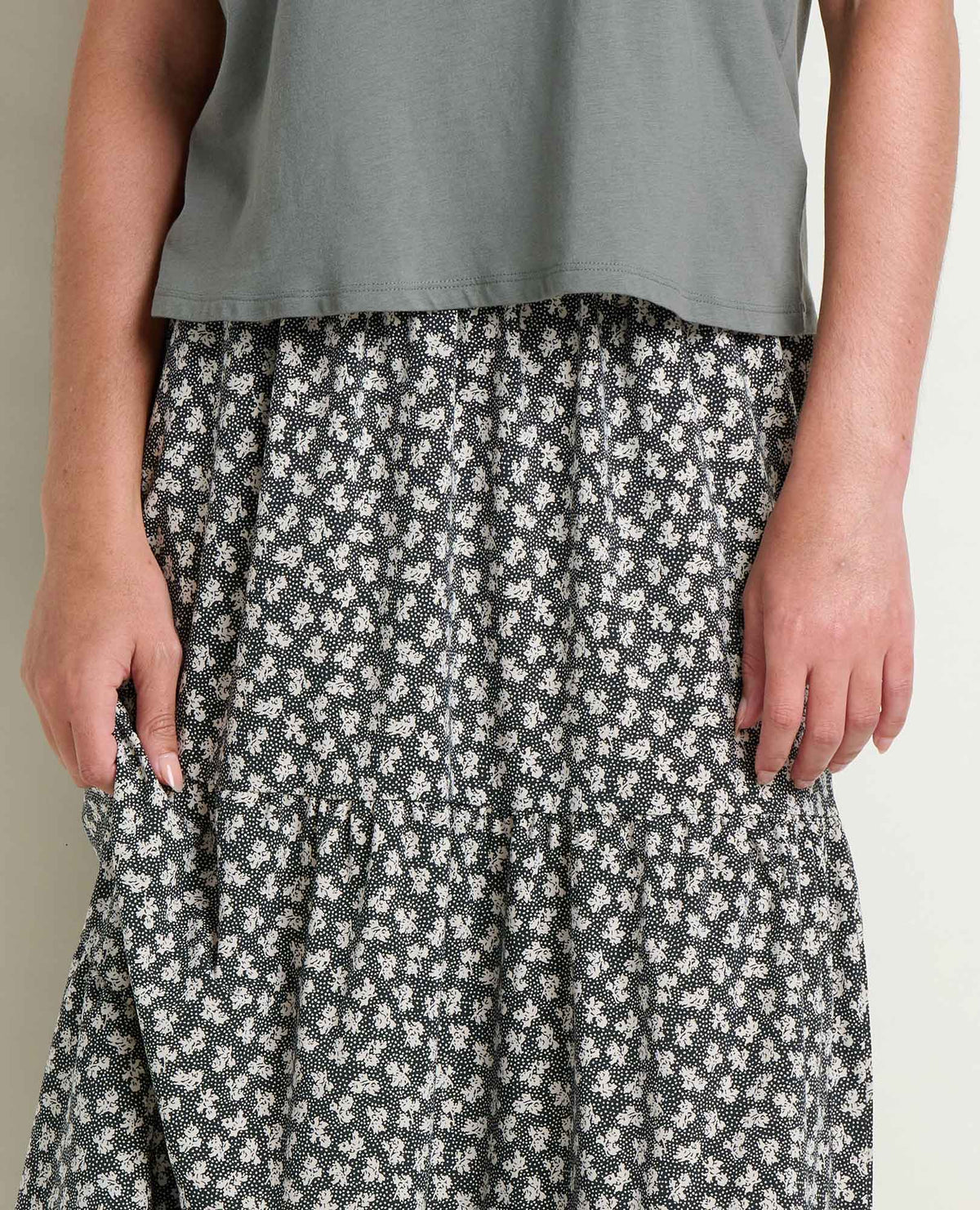 Sunkissed Tiered Midi Skirt - UPF 50+ Travel Skirt - Quick-Dry  | Toad&Co Women