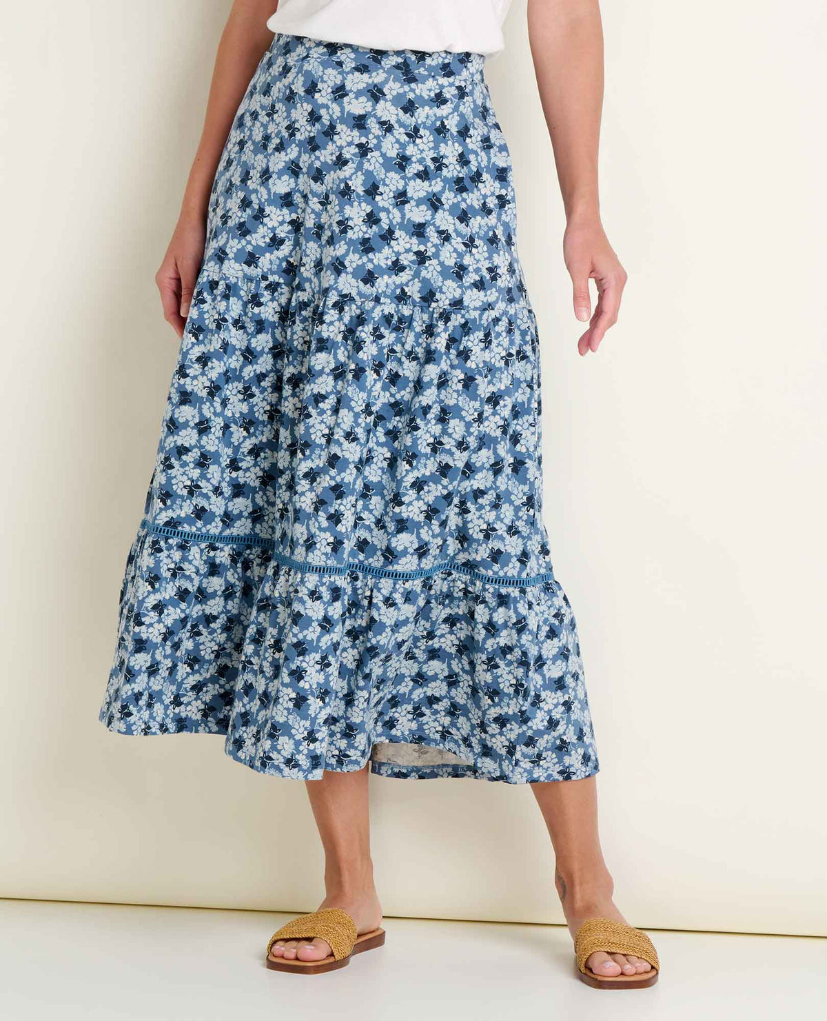 Marigold Tiered Midi Skirt - Organic Cotton & TENCEL™ Flowy Skirt  | Toad&Co Women