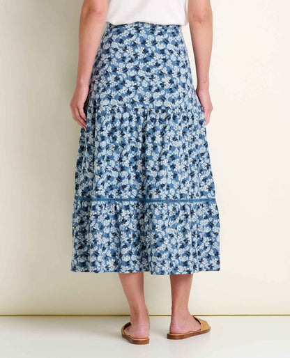 Marigold Tiered Midi Skirt - Organic Cotton & TENCEL™ Flowy Skirt  | Toad&Co Women
